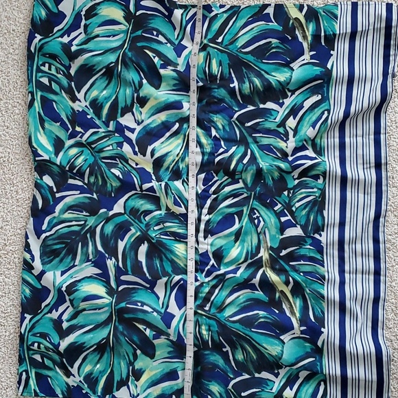 Kimono Monstera Leaf Tropical Wrap Jacket Beach Cover Up Vacation Top - Picture 9 of 10